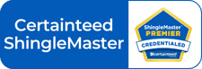CertainTeed ShingleMaster certified roofing installer badge